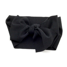 Load image into Gallery viewer, Adjustable Big Bow Headwrap Top Knot Headbands Over Sized Bow Hair Turban for Newborn Girl