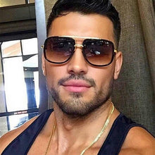Load image into Gallery viewer, Luxury Square Gold Metal Frame Woman and Man Unisex Top Oversized Big Frame Elegant Sunglasses For Summer NEW 2020 Edition