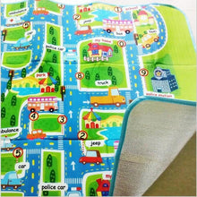 Load image into Gallery viewer, Town City Traffic Baby Crawling Mat Foam Climbing Pad Green Road Children's Play Mat Carpet For Kids and Boys Rooms