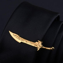 Load image into Gallery viewer, Creative Metal Necktie Bar Formal Shirt Classic Men Tie Clips Elegant Fashion Formal Professional Simple Tie Bar Clips Beautiful Designs Wedding Ceremony Gold Tie Pin Unisex Party Gifts Fashion Tie Clips