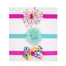 Load image into Gallery viewer, 3PCS Set Baby Headband Girls Hair Accessories Cotton Rabbit Ear Turban Bow Elastic Hairband For Baby Girls