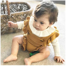 Load image into Gallery viewer, Baby Girl Knitted Clothes Rompers Jumpsuit Cotton Infant Baby Girl Romper In Retro Style For Girls