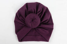 Load image into Gallery viewer, Newborn Toddler Baby Girl Turban Cotton Beanie Hat Warm Soft Cap Solid Knot Soft Wrap In Modern Style