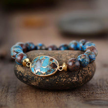 Load image into Gallery viewer, Handamde Men and Woman Bracelet Stone Tibetan Beads Women Stretchy Bracelets Yoga Elastic Charm Bracelets Luxury Jewelry