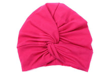 Load image into Gallery viewer, Indian Baby Turban Hat Cotton Baby Girls Kids Turban Headband Hair Head Bands Wrap Accessories for Children