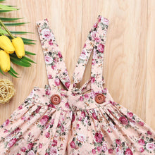 Load image into Gallery viewer, Luxury Modern Summer Fashion Toddler Kids Baby Girls Floral Printing Sleeveless Clothes Party Strap Tutu Dress For Girls