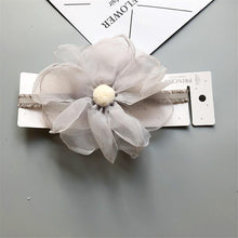 Load image into Gallery viewer, Luxury Modern Pearl Handmade Baby Girls Bowknot Crown Headband Lace Elastic Hair Band Bow For Girls Baby