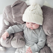 Load image into Gallery viewer, 2Pcs Modern Mother & Baby Child Warm Winter Beanie Fur Pom Hat Crochet Ski Cap For Winter