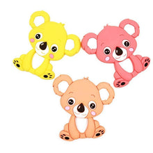 Load image into Gallery viewer, 1pc Unique Baby Koala Silicone Teether Teething Chew Toy Nursing Tool Pendant Food Grade Silicone