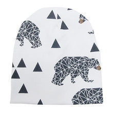 Load image into Gallery viewer, New Cotton Baby Cartoon Print Newborn Hat Elastic Toddler Infant Cap For Girls and Boys Kids