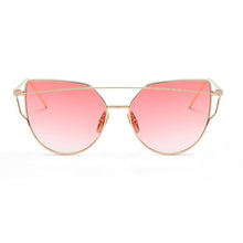 Load image into Gallery viewer, Luxury Vintage Modern Cat Eye Metal High Quality Frame With Miror Sunglasses For Women and Lady sunglasses With UV400 Protection