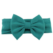Load image into Gallery viewer, Cotton Elastic Newborn Baby Girls Solid Color Headband Bowknot Hair Band Children Infant Headband Bow for kids