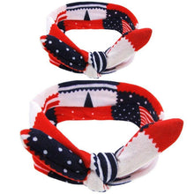 Load image into Gallery viewer, Mother & Baby Headbands Print Floral Elastic Hair Bands Parent-Child Hair Accessories Bow For Baby Girls Bow in Modern Design