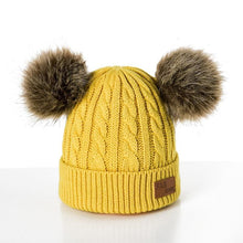 Load image into Gallery viewer, Luxury Baby Hat Pompon Hat Knitted Cute Cap For Girls & Boys Casual Solid Color Girls Baby Style In Great New Modern Trend Design