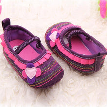 Load image into Gallery viewer, Baby Shoes Flower Ruffled First Walkers Toddler Soft Sole Patchwork Kids Comfortable Pre Walkers Shoe