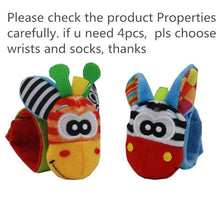 Load image into Gallery viewer, Colorful Wrist Rattles Infant Baby Kids Socks Rattle Toys Foot Socks Educational Toy High Quality Babies Gift
