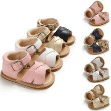 Load image into Gallery viewer, Stylish Summer Baby Kid Boy Girl Sandals Prewalker Newborn Leather Soft Sole Comfortable Crib Shoes