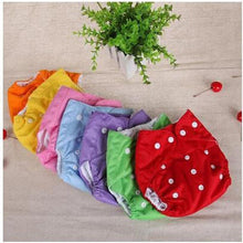 Load image into Gallery viewer, Baby Diapers Washable Reusable Nappies Grid/Cotton Training Pant Cloth Diaper Multiple Use For Baby And Kids