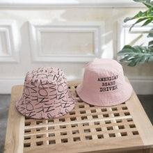 Load image into Gallery viewer, Children Summer Hat Double Sided Sun Caps For Boys And Girls Letter Printing Fisherman In Modern New Design