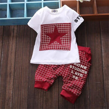 Load image into Gallery viewer, Baby Boy Clothes Winter Kids Clothes Sets T-shirt Pants Suit Star Printed Clothes Newborn For Boys