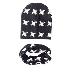 Load image into Gallery viewer, Modern Children Girls Cartoon Sheep Printing Cotton Hat and Scarf Animal Pattern Kids Caps Baby Beanie