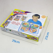 Load image into Gallery viewer, 296 Pieces/Set Box-packed Grain Mushroom Nail Beads Intelligent 3D Puzzle Games Board for Children Kids Educational Toys