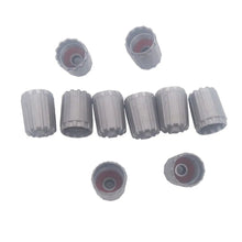 Load image into Gallery viewer, for car 10Pcs/Set Plastic Gray Tire Valve Stem Cap Tpms Tire Cap With Gasket Ff2 Tire Valve Stem Caps car Accessories forbmwe46