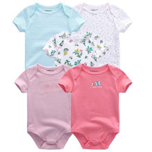Load image into Gallery viewer, 5 PC Baby Summer High Quality Striped Rompers Jumpsuit For Boy & Girls Comfortable Clothes