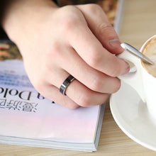 Load image into Gallery viewer, Beier 100% Real Tungsten width 6-8mm Man's women's wedding Engagement ring high polished top quality jewelry W058