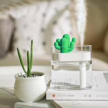 Load image into Gallery viewer, 160ML Ultrasonic Air Humidifier Clear Cactus Color Light USB Essential Oil Diffuser Car Purifier Aroma Mist Maker