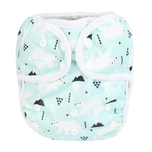 Load image into Gallery viewer, Baby Girl Pink One Size Cloth Diaper Cover Comfortable Nappy With Double Gusset Cartoon Designs Baby Boys Diapers