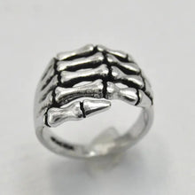 Load image into Gallery viewer, 1PC Alloy women's Men's Skeleton Hand Ring Skull Biker Ring US Size 6 7 8 9