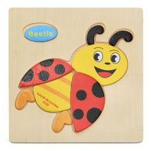 Load image into Gallery viewer, Wooden 3D Stevvex Modern Interesting Baby Learning Puzzles for Children Cartoon Animal Fruit Puzzles Intelligence Kids Children Educational Toy