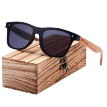 Load image into Gallery viewer, Luxury Elegent Polarized Wood Sun glass Sports Eyewear Square Sunglasses For Women and Men With UV400 Protection