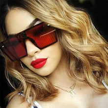 Load image into Gallery viewer, Modern Oversized Square Sunglasses For Lady and Women Luxury Brand Fashion Gafas Shade WIth Mirror Glasses And UV400 Protection