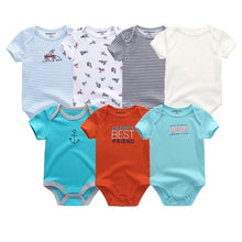 Load image into Gallery viewer, Unisex Newborn Baby Rompers Clothing Infant Jumpsuits 100%Cotton Children 7Pcs/Lot Set for Girls and Boys Jumpsuits For Kids