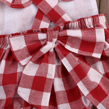 Load image into Gallery viewer, Modern New Newborn Kids Baby Girls Plaid Ruflles Romper Jumpsuit Clothes Outfit Set For Girls