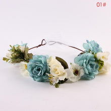 Load image into Gallery viewer, Luxury Modern Newborn Headband Flower Crown Mother Kids Matching Hair Band Accessories Flower Headband For Mother and Daughter