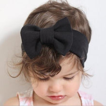 Load image into Gallery viewer, Headband Knitted Cotton Children Girls Elastic Bow Hair Bands Turban for girl Headbands