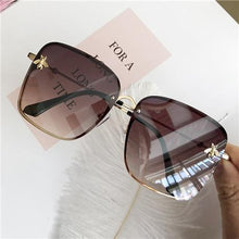 Load image into Gallery viewer, Popular brand Oversize Square Sunglasses For Women and Ladies Luxury Driving Superstar Designer Sunglasses With Shades and Gradient Glasses With UV400 Protection