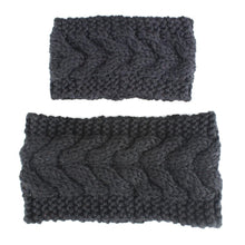 Load image into Gallery viewer, HandmadeKnit Wool Hairband for Mother & Daughter Headband Knit Flower Hairband Ear Warmer Headwrap