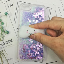 Load image into Gallery viewer, 3D Cat Case For Iphone 5s Se 7 7 Plus Case Liquid Quicksand Glitter Silicone Case For Iphone 8 8 Plus X 6 6s Cover Rubber Silicone Phone Case