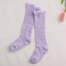 Load image into Gallery viewer, Modern Baby Girl Pure Cotton Summer High knee Mesh Breathable Cotton Long Girl Socks