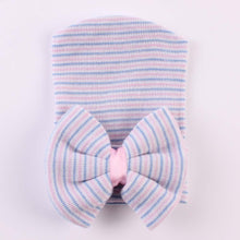 Load image into Gallery viewer, Newborn Baby Hat Baby Girls Bowknot Cap Warm Breathable Infant Cap With Big Bow In Modern Design For Baby Kids