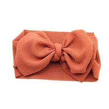 Load image into Gallery viewer, Adjustable Big Bow Headwrap Top Knot Headbands Over Sized Bow Hair Turban for Newborn Girl