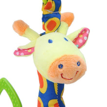 Load image into Gallery viewer, Modern Baby Development Giraffe Animal Hand Bells Rattles Handle Toys Stroller Hanging Teether Baby Toys For Kids