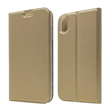 Load image into Gallery viewer, Lightweight Simple iPhone XS Case on for iPhone XS Max X XR 6S 5S 7 8 Plus 11 pro max Cover Luxury Wallet Magnet Flip Leather Cases Magnetic Closure PU Leather Phone Case Full Protective Cover for iPhone