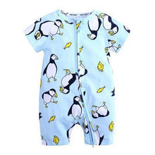Load image into Gallery viewer, Summer Newborn Fashion Boy and Girls Printed Flower Short-sleeved Romper / jumpsuit For Kids