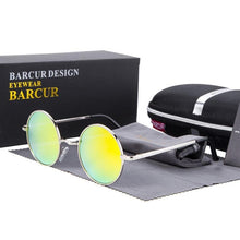 Load image into Gallery viewer, Luxury Elegent Retro Round Sunglasses Mirror Round Sunglasses Polarized Glasses For Men and Women With UV400 Protection