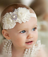 Load image into Gallery viewer, Handmade Flower Newborn Headwear Head Wrap Band Hairband Gift Toddlers For Baby Girls